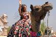 monica bedi camel rides in jaipur