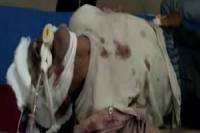  bull collision Old man