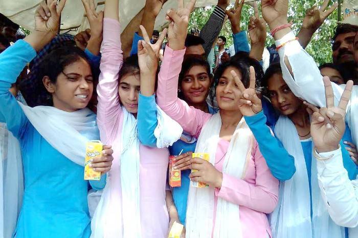 Girl students in Rewari 