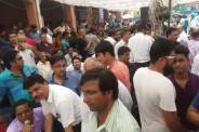 Cloth merchants protest against GST in Jaipur