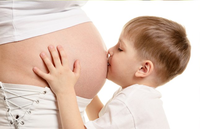 pregnant women with baby