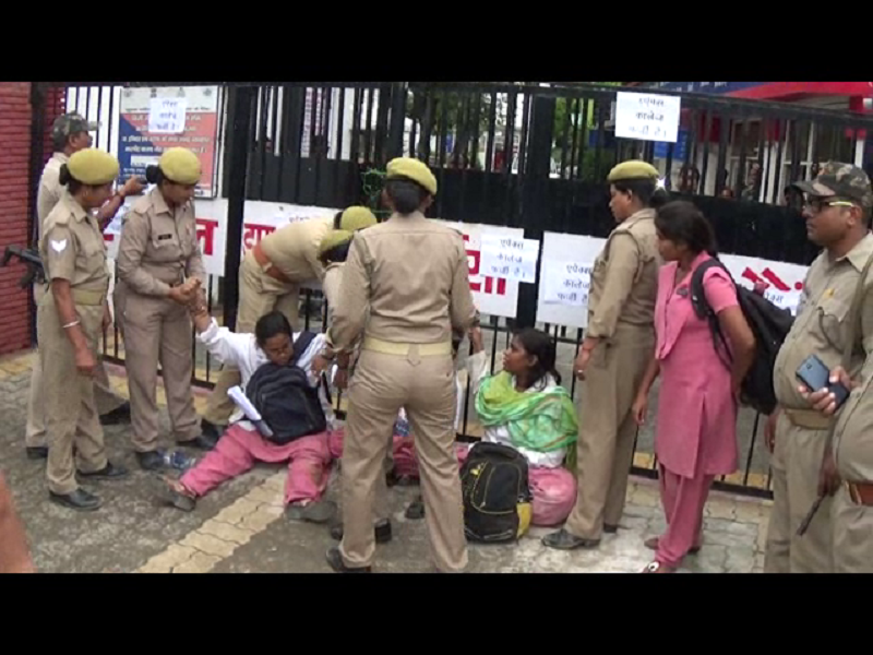 Apex girl students in police station after protest