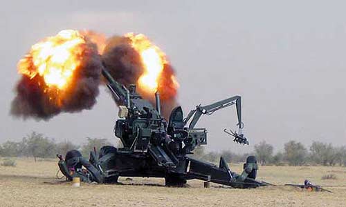 dhanush artillery guns