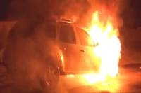 burning car