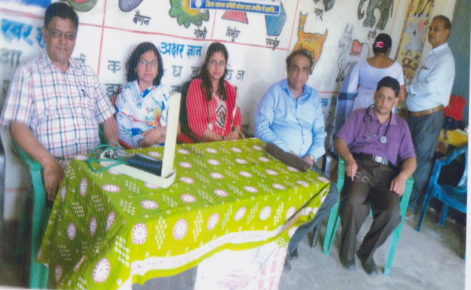 HTPS has set up medical camps in Dindholbhasha and