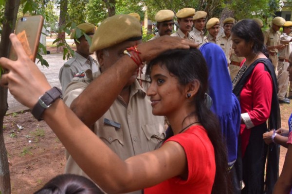 Banswara, School, girls, celebrate, raksha bandhan, police, resolution, security