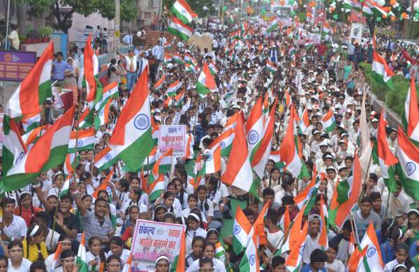 Indian flag waved in Kota