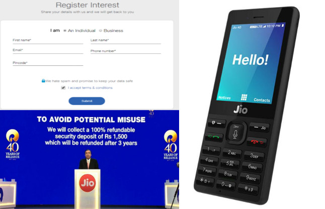 jio phone booking 1500 registration online
