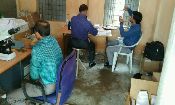 malaria research team