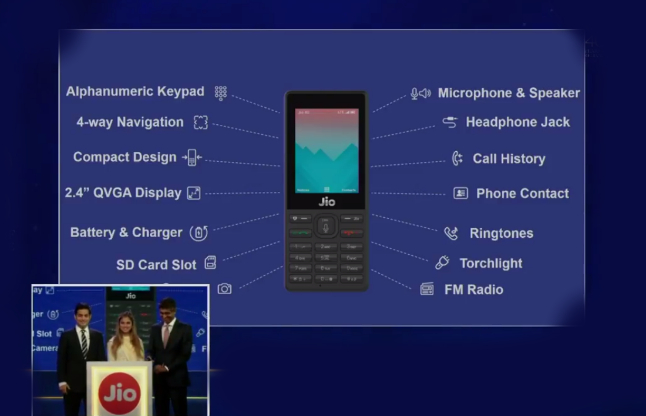 Jio Phone special features