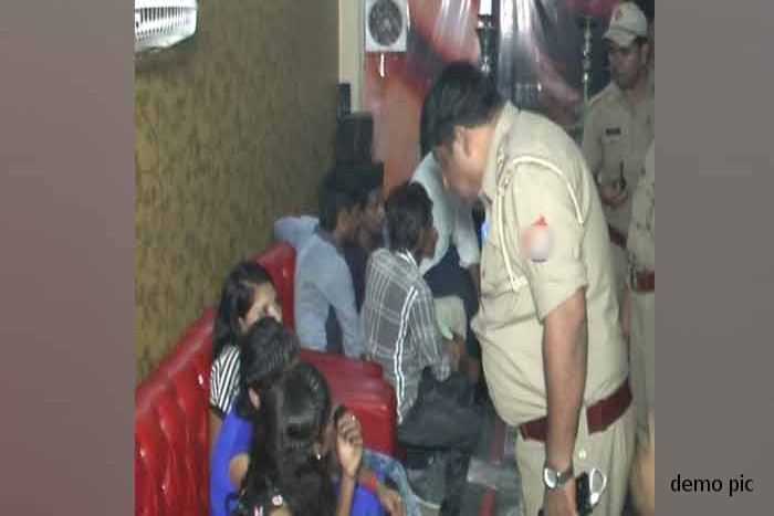 Police raid in Hukka bar minor boy arrested