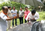 police investigation in Honda show-room