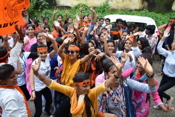 PICS: Student union election at udaipur 2017