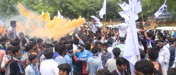 PICS: Student union election at udaipur 2017