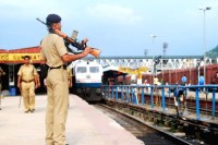 Precious goods passing through the moving train in MP