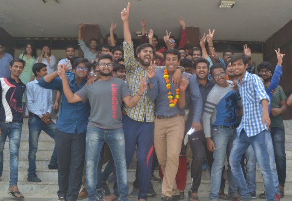 Celebration of Student Union Election Result