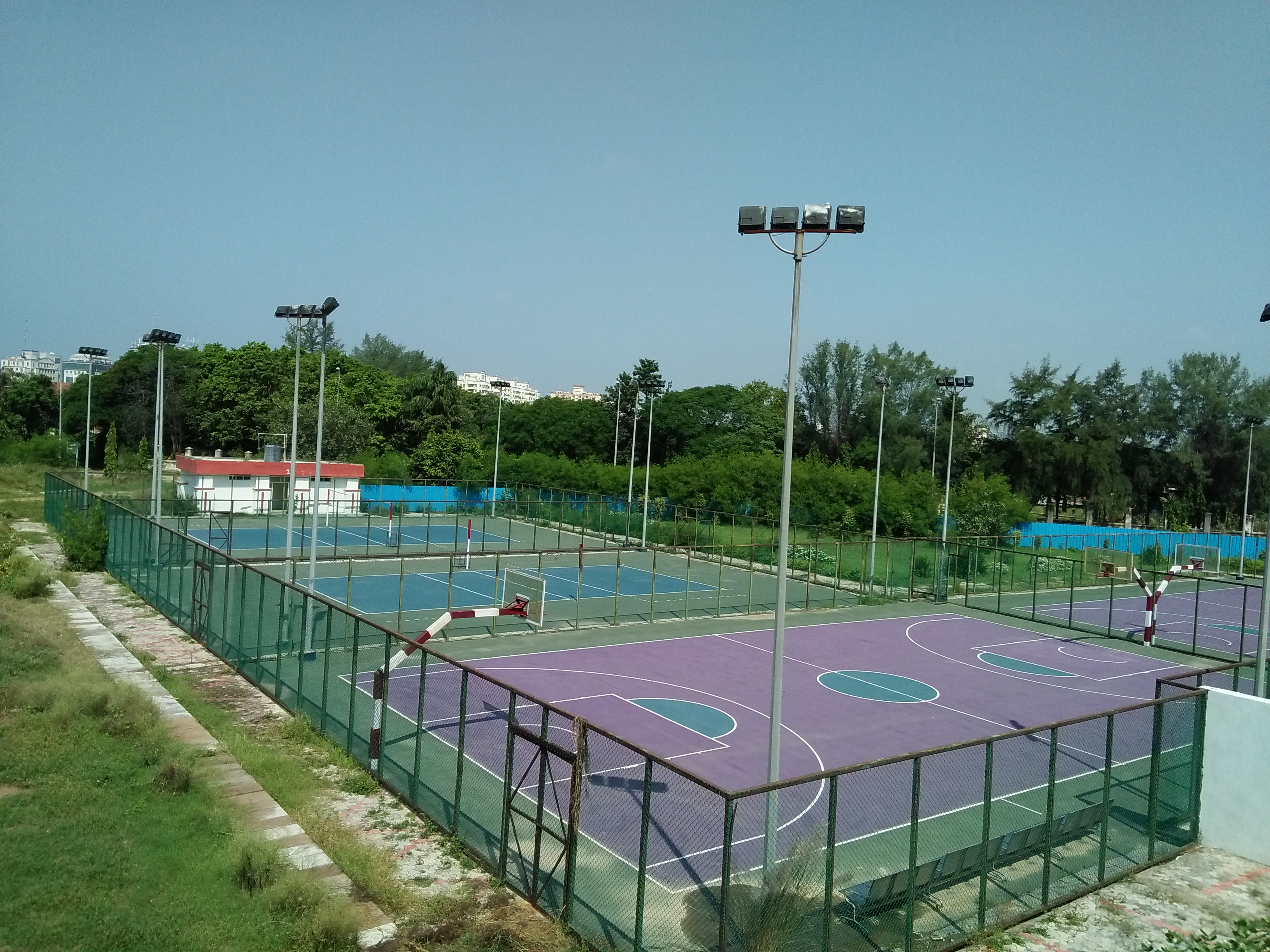 Greater Noida Development Athority Made Volleyball Stadium Where No Player Came so far to learn game