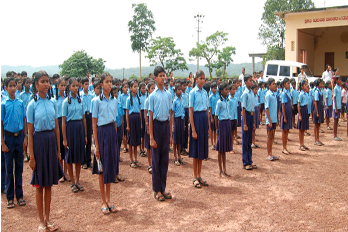 Protest against Government decision of privatization of government schools