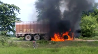 fire in truck