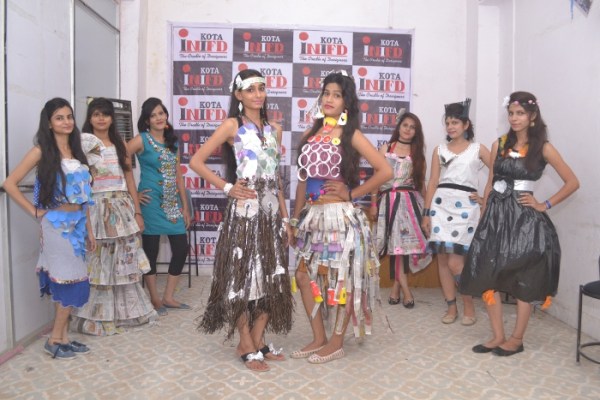 Dress of Waste Materials