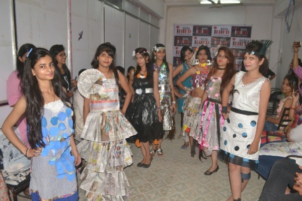 Dress of Waste Materials