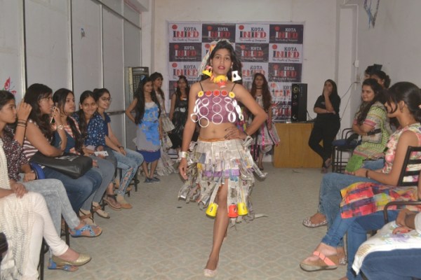 Dress of Waste Materials