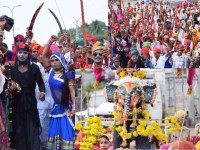 Pics: last day of gavari udaipur