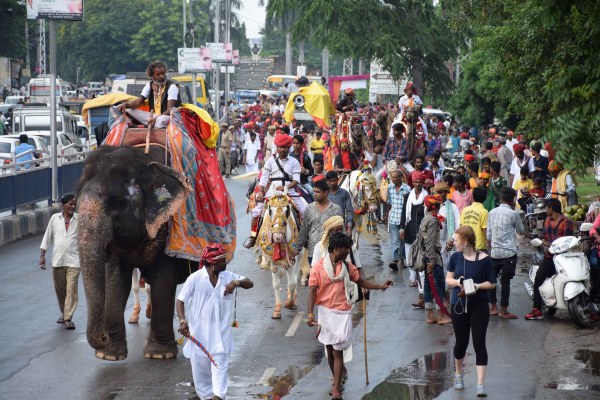 Pics: last day of gavari udaipur