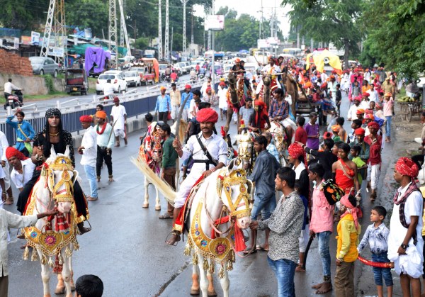 Pics: last day of gavari udaipur