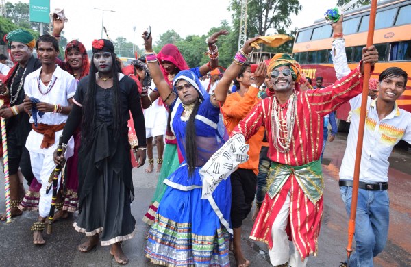 Pics: last day of gavari udaipur