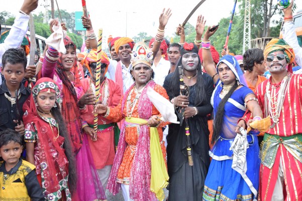 Pics: last day of gavari udaipur