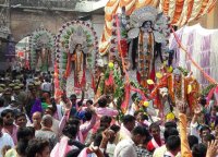 Durga Puja and Muharram Festivals preparation in complate in Faizabad