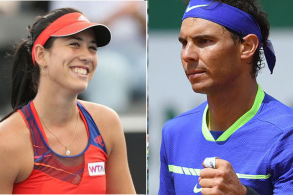 Tennis Ranking : Rafel Nadal And Garbine Muguraza Hold on Top Spots