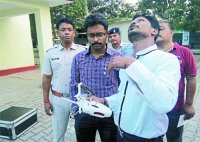 Officers will keep an eye on the sky