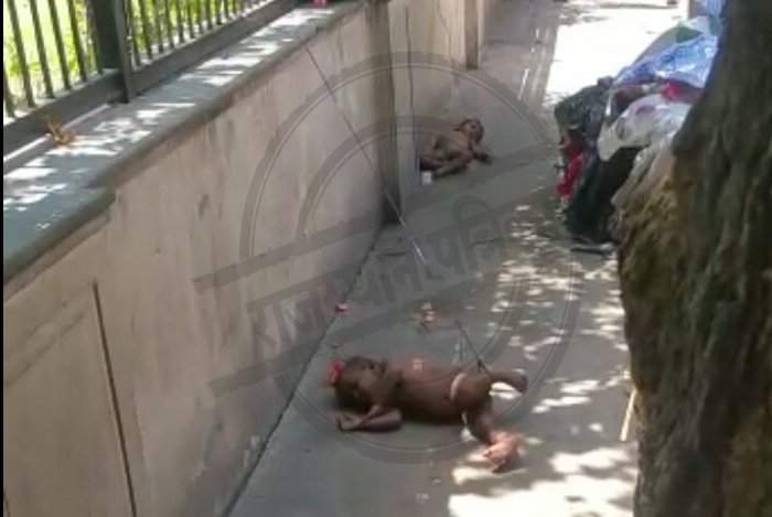 Mother Binds Children With Rope, Mother Binds Children, Mother Chained Son, Child Torture In Kota, Kota Police, Child Help Line Kota, Rajasthan Patrika, Kota Patrika, Patrika News, Kota News, रस्सी से बांधे बच्चे, बच्चों को बांध गई मां, 