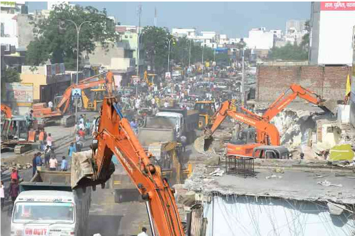JDA big action on Gopalpura bypass: Bulldozers run on hundreds of shops and houses
