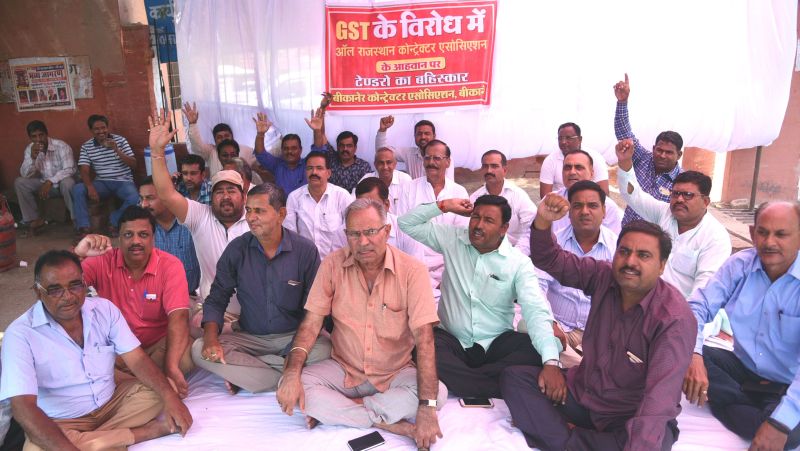 Contractors strike against GST