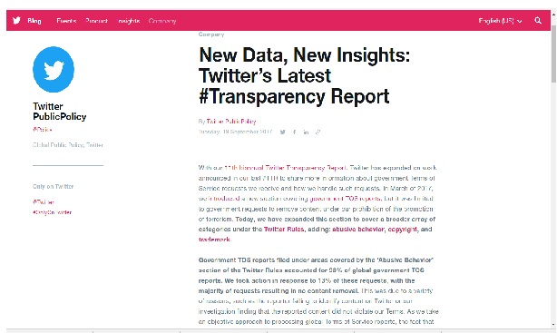 Twitter says that GOI asked to remove 102 twitter account form India