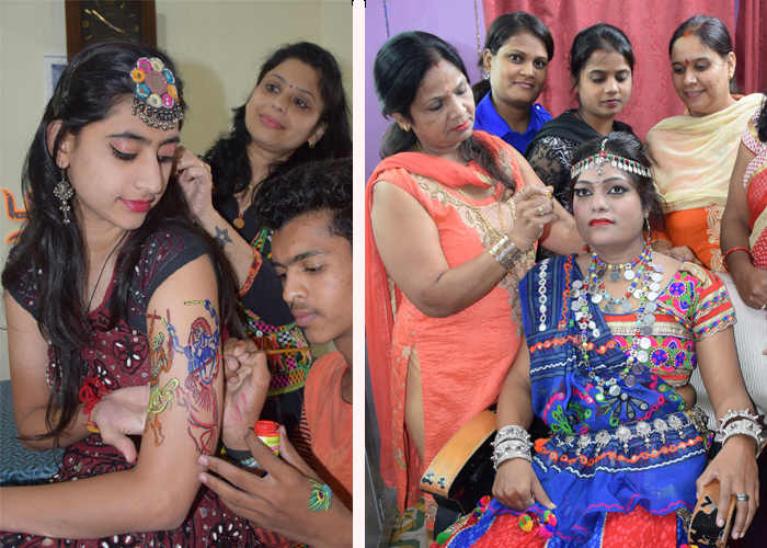 makeup for garba night