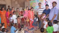 Happy Bombs on the face of needy children