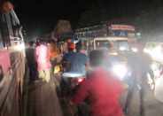 sagar-kanpur national highway traffic jam