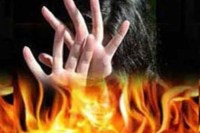 girl burnt alive