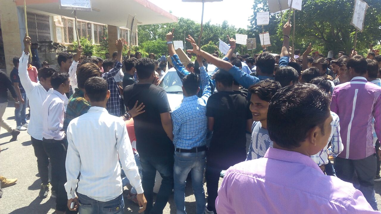 students protest