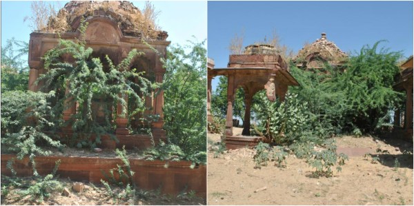 विश्व पर्यटन दिवस: पुरा छतरियों के गुम्बद गिरने के कगार पर..
