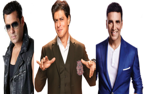 salman khan, shahrukh khan and akshay kumar