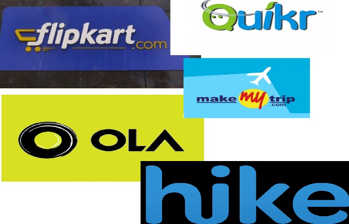 Ola,Flipkart,hike,startup,MakeMyTrip,Quikr,
