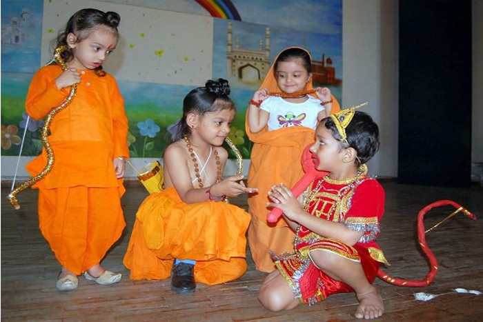 Childrens living in juvenile home know the significance of the Vijayadashami festival