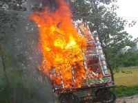 Muharram juloos tazia caught fire 