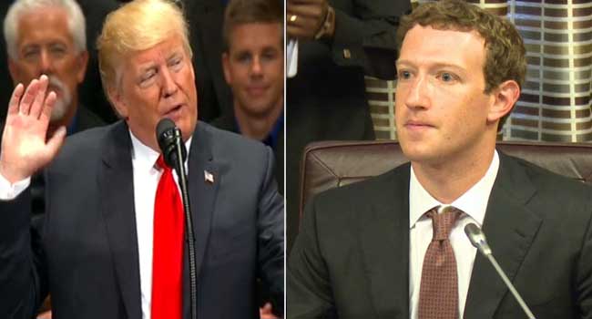 zuckerberg apologizes to Donald Trump