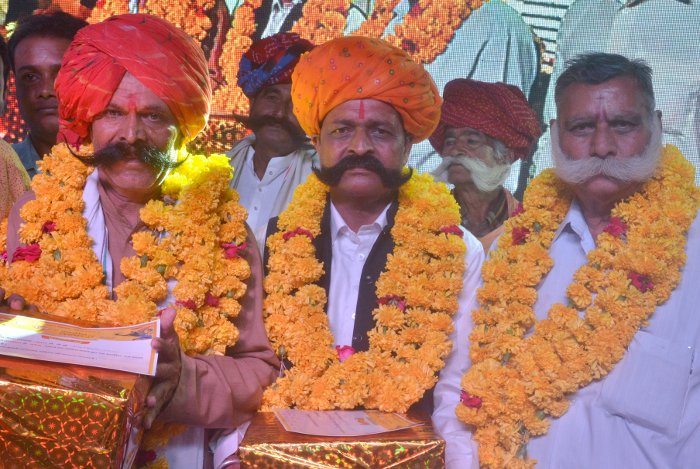 mustaches Contest, Kota Dussehra Fair, Mustache king Nandkishore, Rajasthan patrika, Kota Patrika, Kota News, Patrika News 